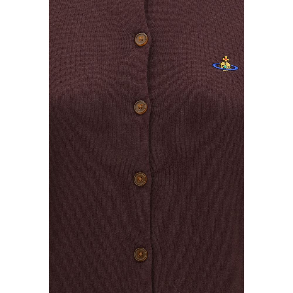 Vivienne Westwood Purple Wool Oves Aries Women's Cardigan