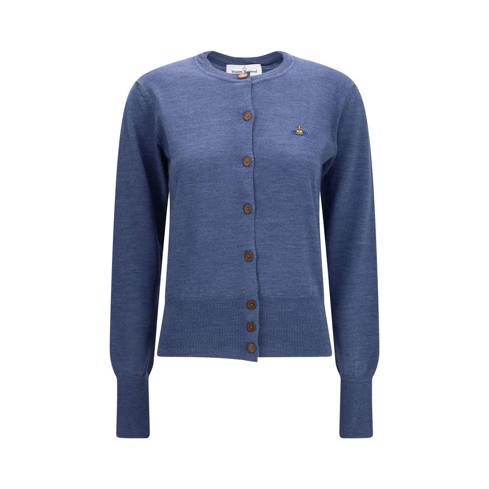 Vivienne Westwood Blue Wool Oves Aries Women's Cardigan