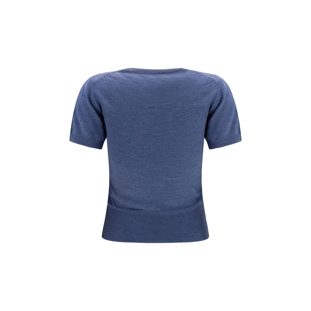 Vivienne Westwood Blue Wool Oves Aries Women's Sweatshirt