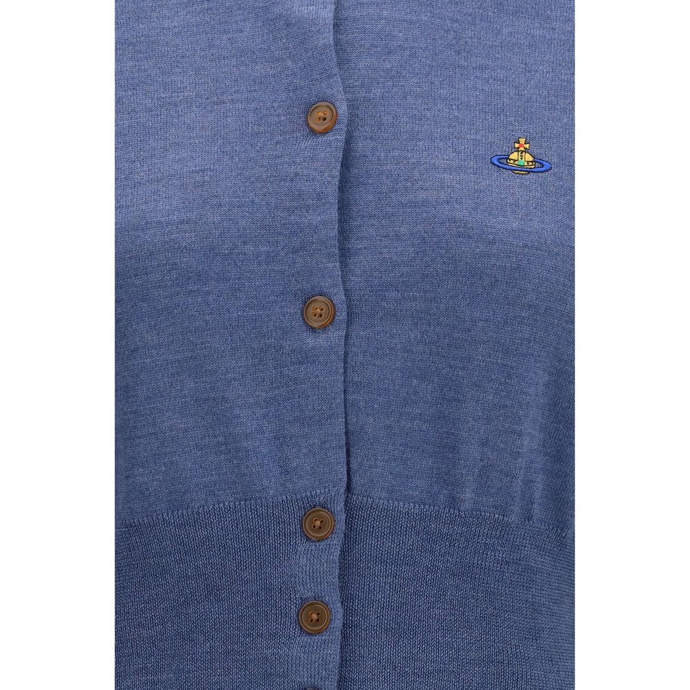 Vivienne Westwood Blue Silk Women's Cardigan