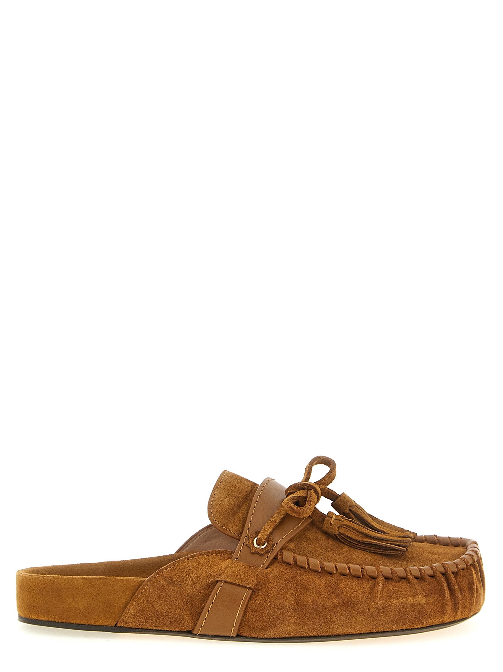 Isabel Marant Brown Cowhide Slip-On Women's Loafers