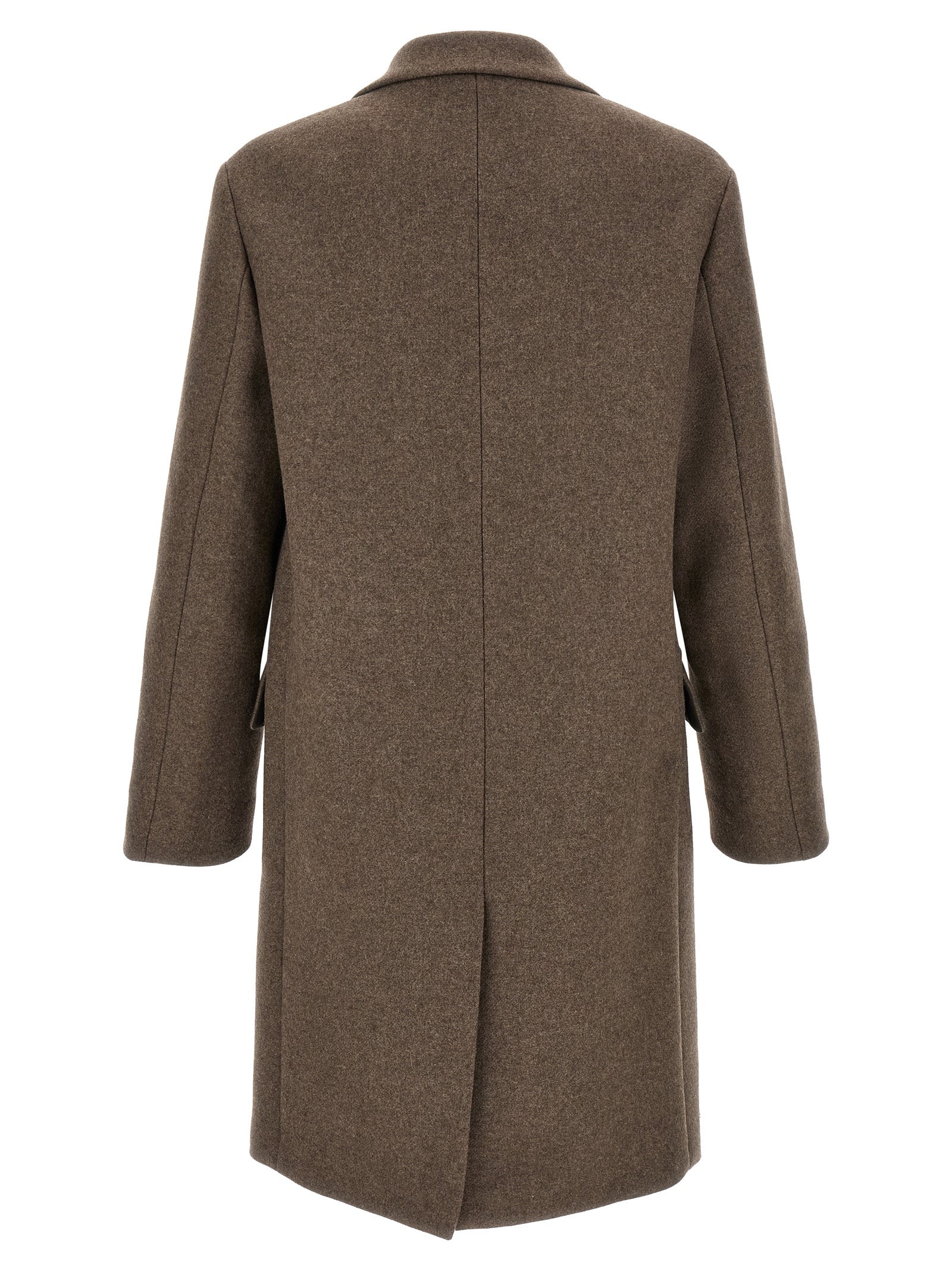 Dries Van Noten Brown Wool Men's Coat