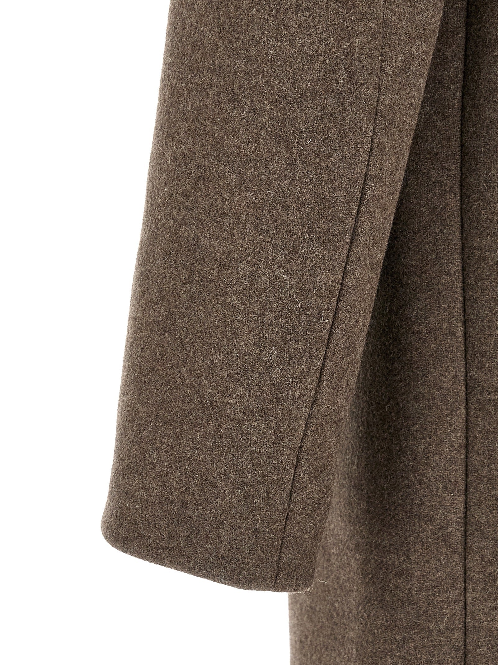 Dries Van Noten Brown Wool Men's Coat