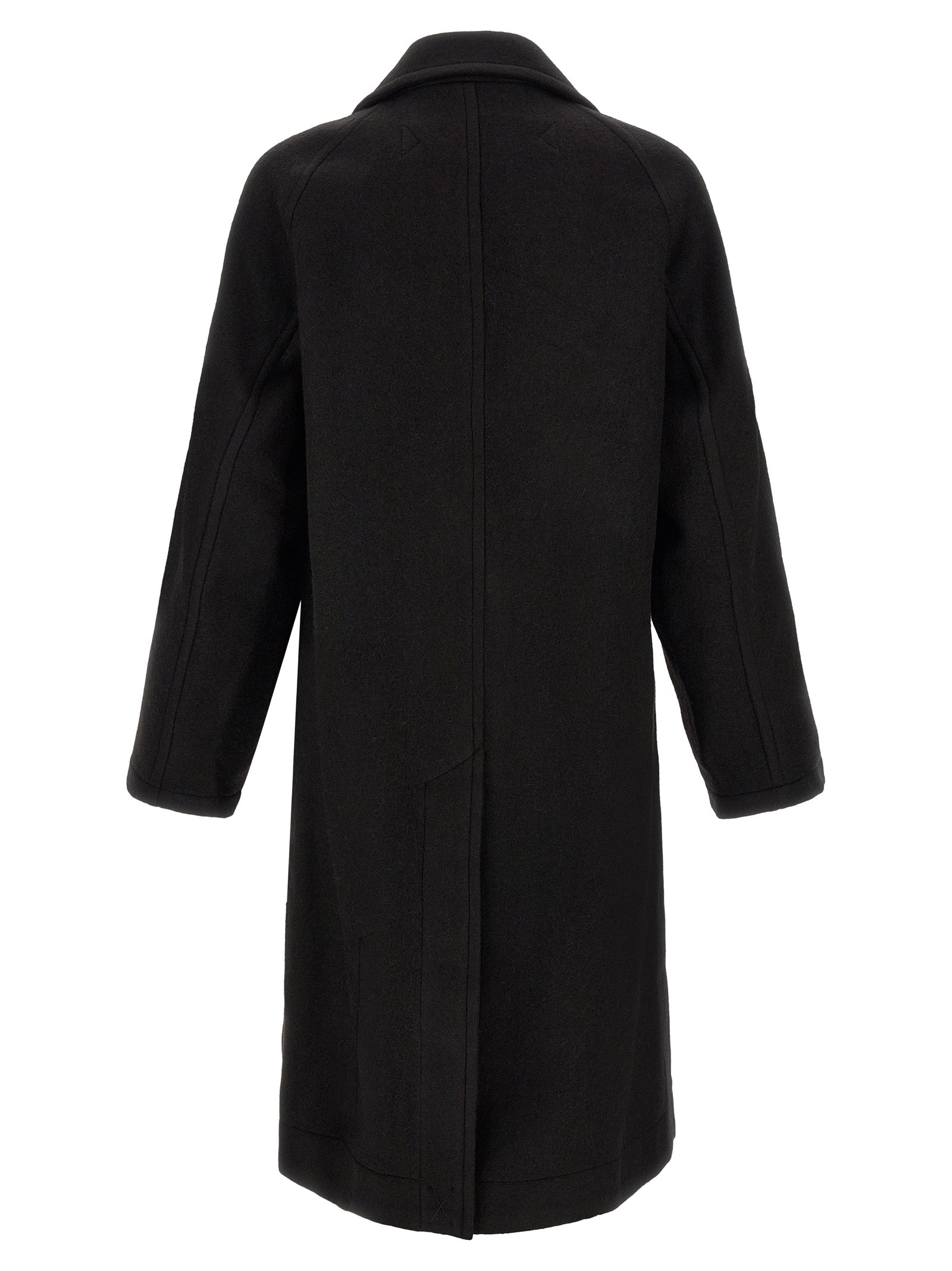 Lemaire Black Wool Men's Coat