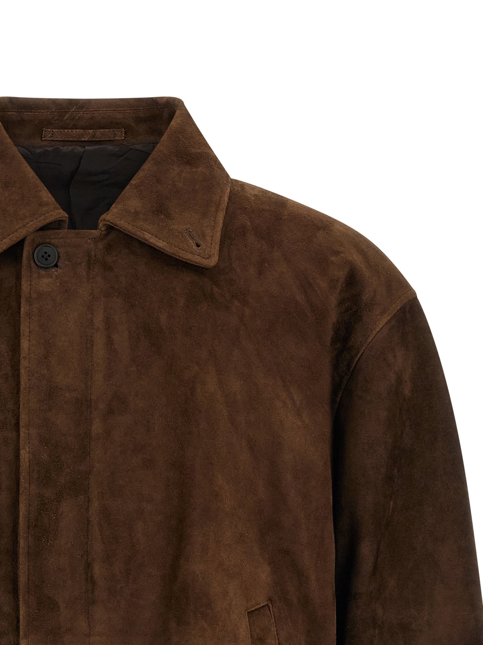 SSSTEIN Brown Goatskin Full-Length Men's Jacket