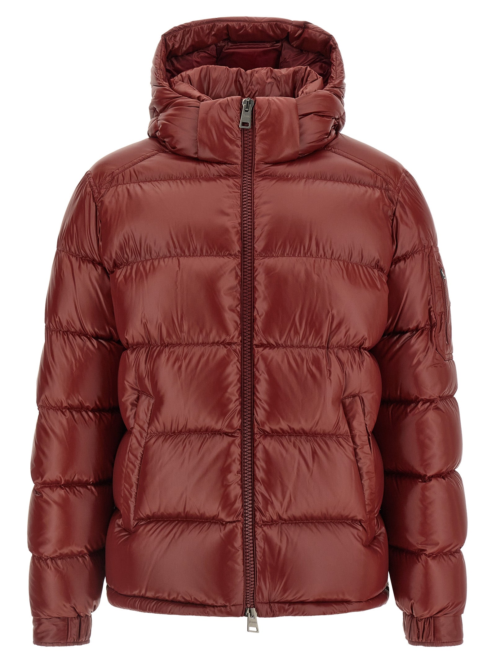Herno Bordeaux Polyamide Full-Length Men's Jacket