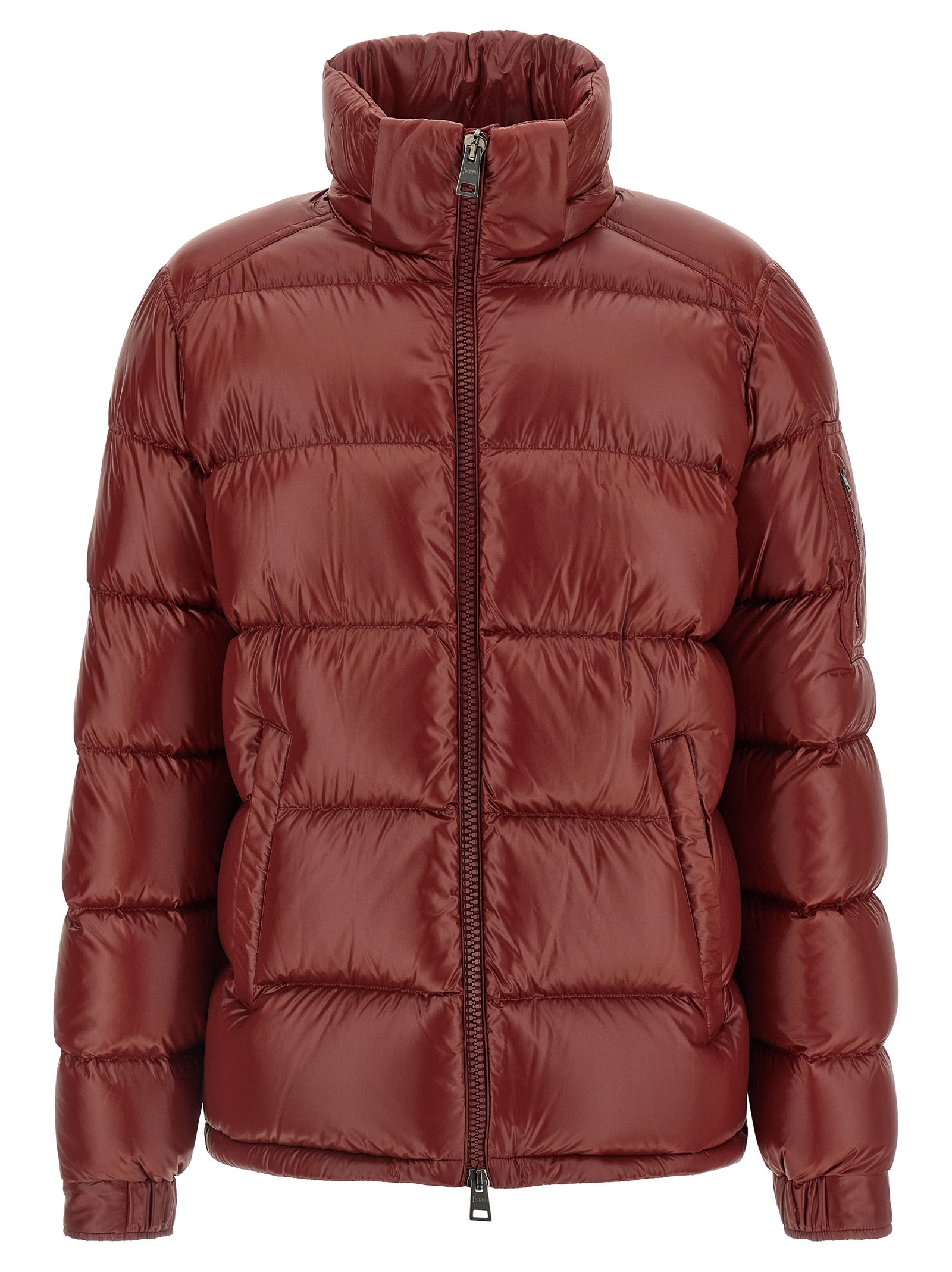 Herno Bordeaux Polyamide Full-Length Men's Jacket