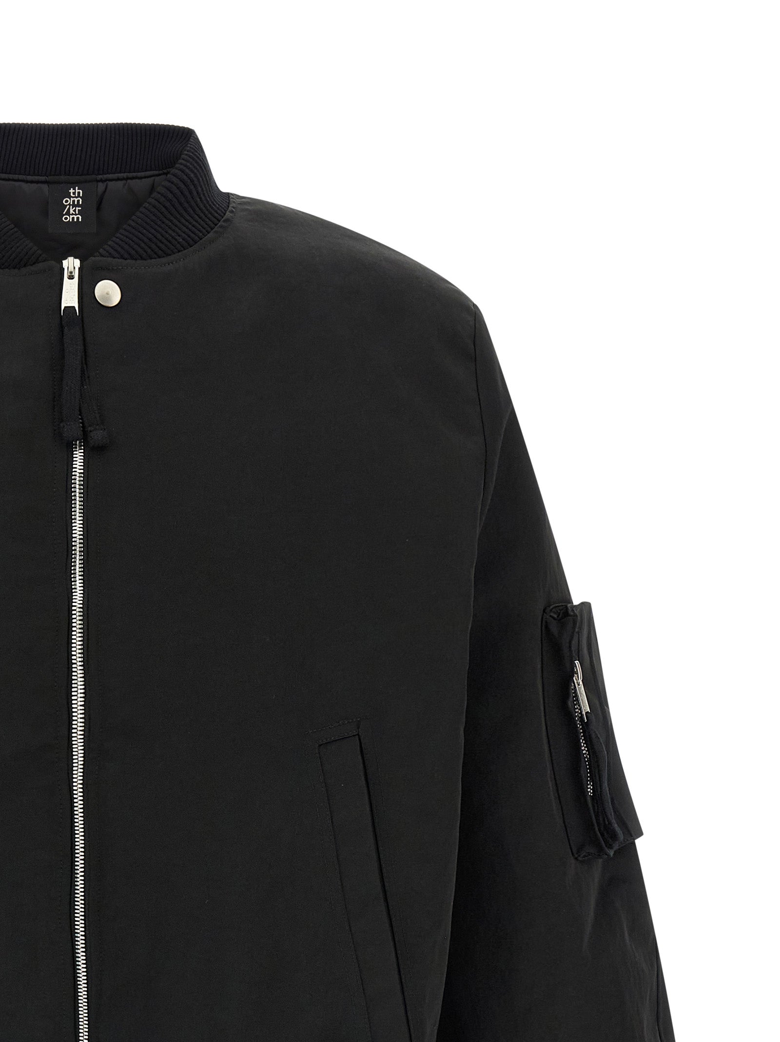 Thom Krom Black Recycled Polyamide Men's Bomber