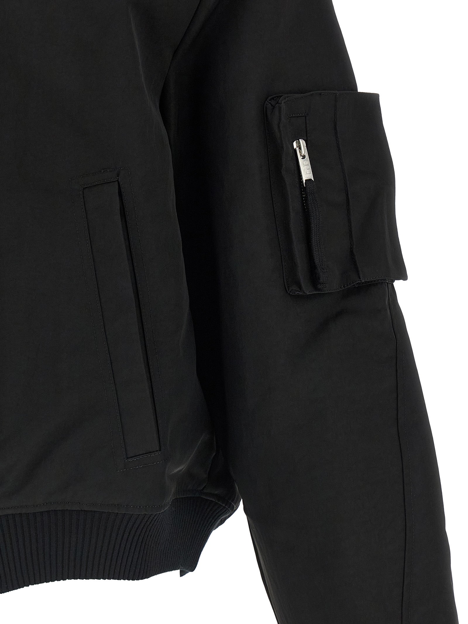 Thom Krom Black Recycled Polyamide Men's Bomber