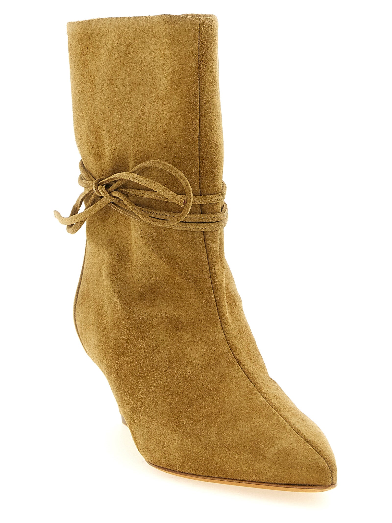 ODISSI Beige Calfskin Ankle Women's Boots