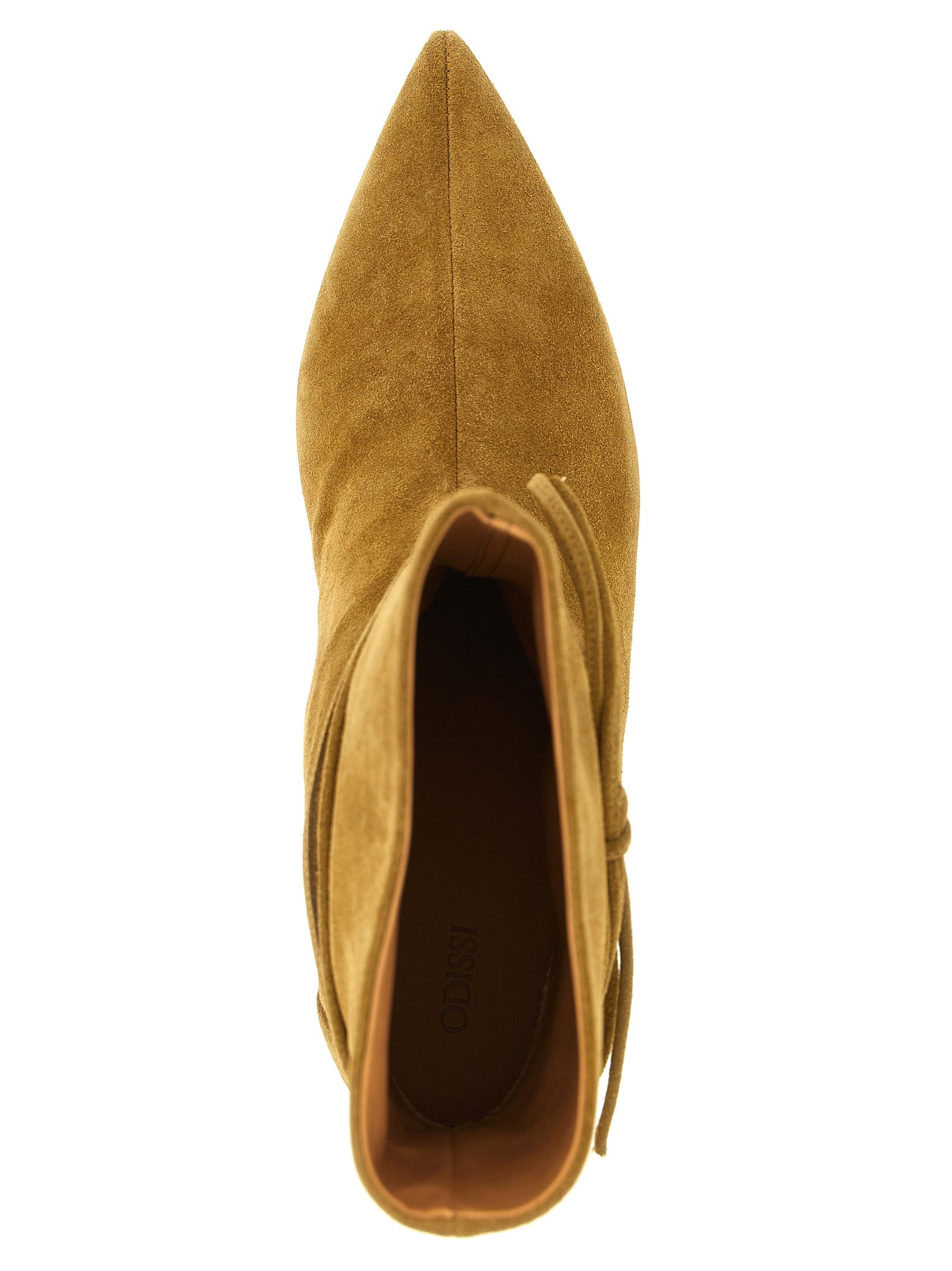 ODISSI Beige Calfskin Ankle Women's Boots