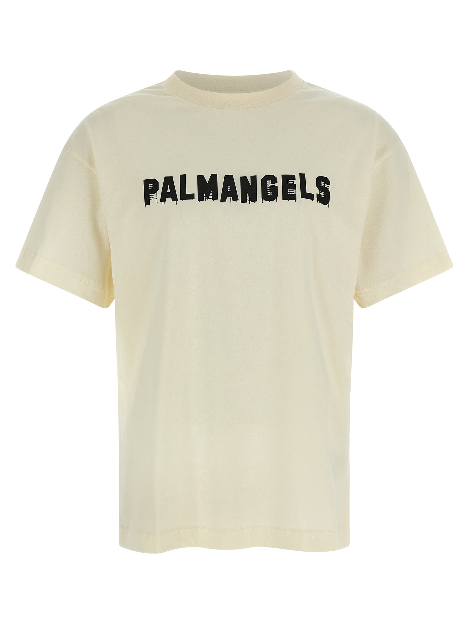 Palm Angels White Cotton Men's T-Shirt