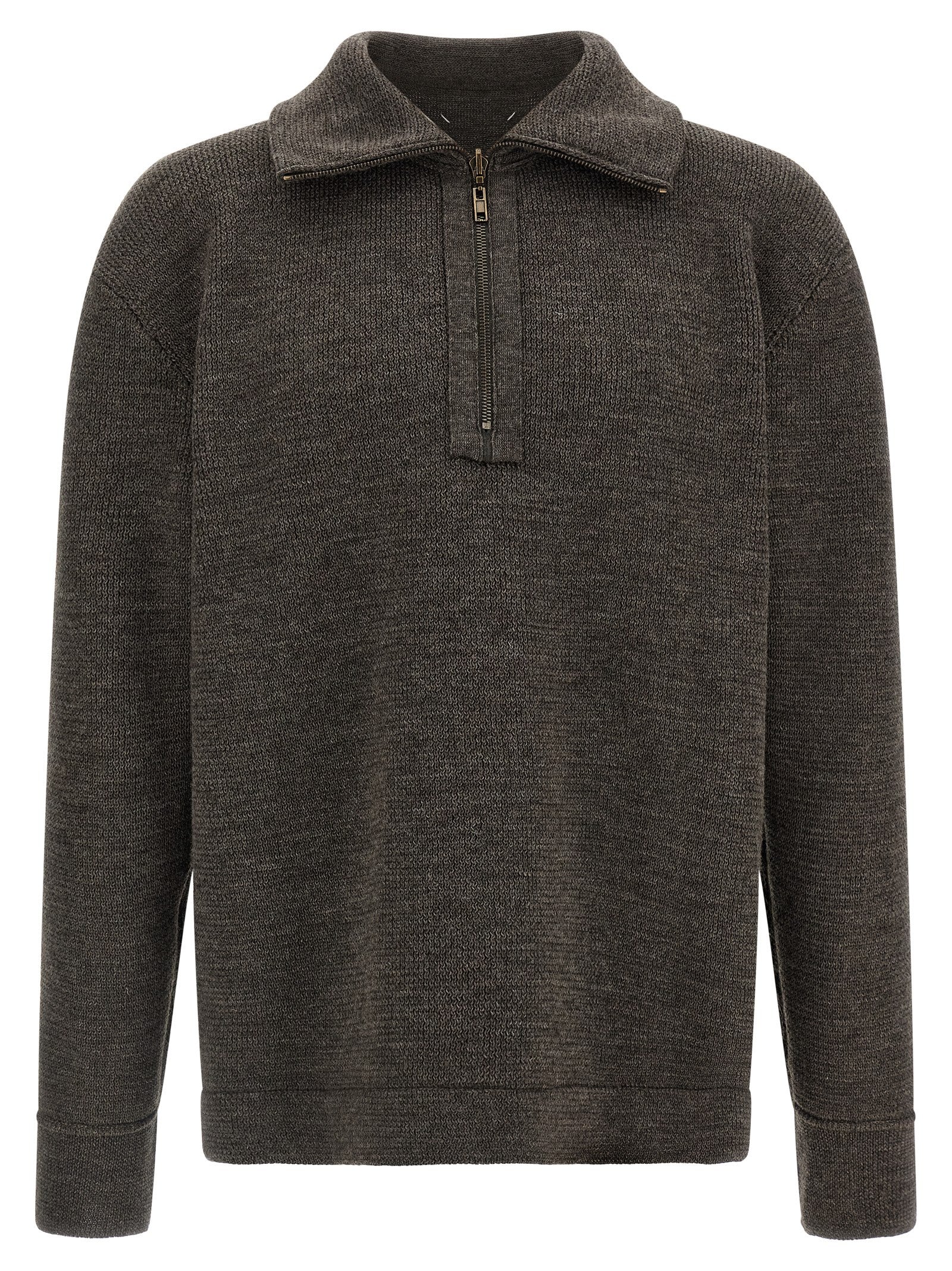 Maison Margiela Gray Wool Men's Cardigan