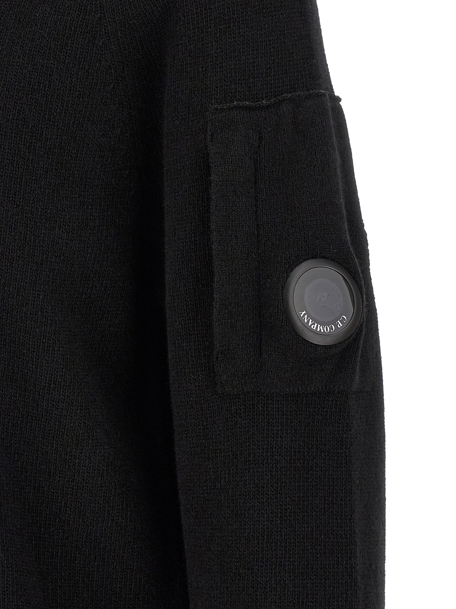 C.P. Company Black Wool Men's Cardigan