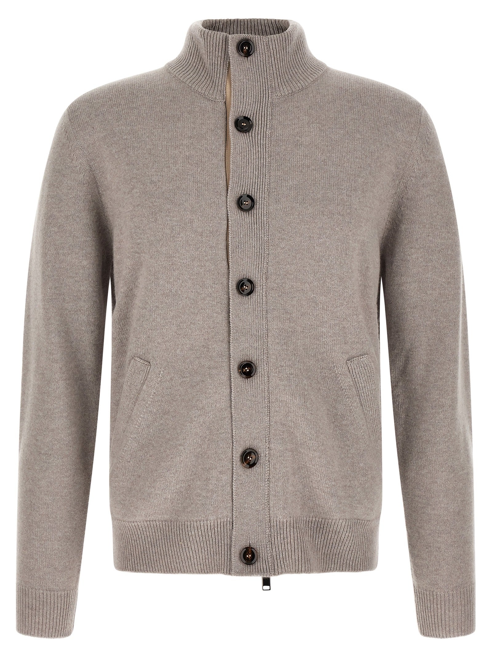 Brioni Beige Cashmere Men's Cardigan