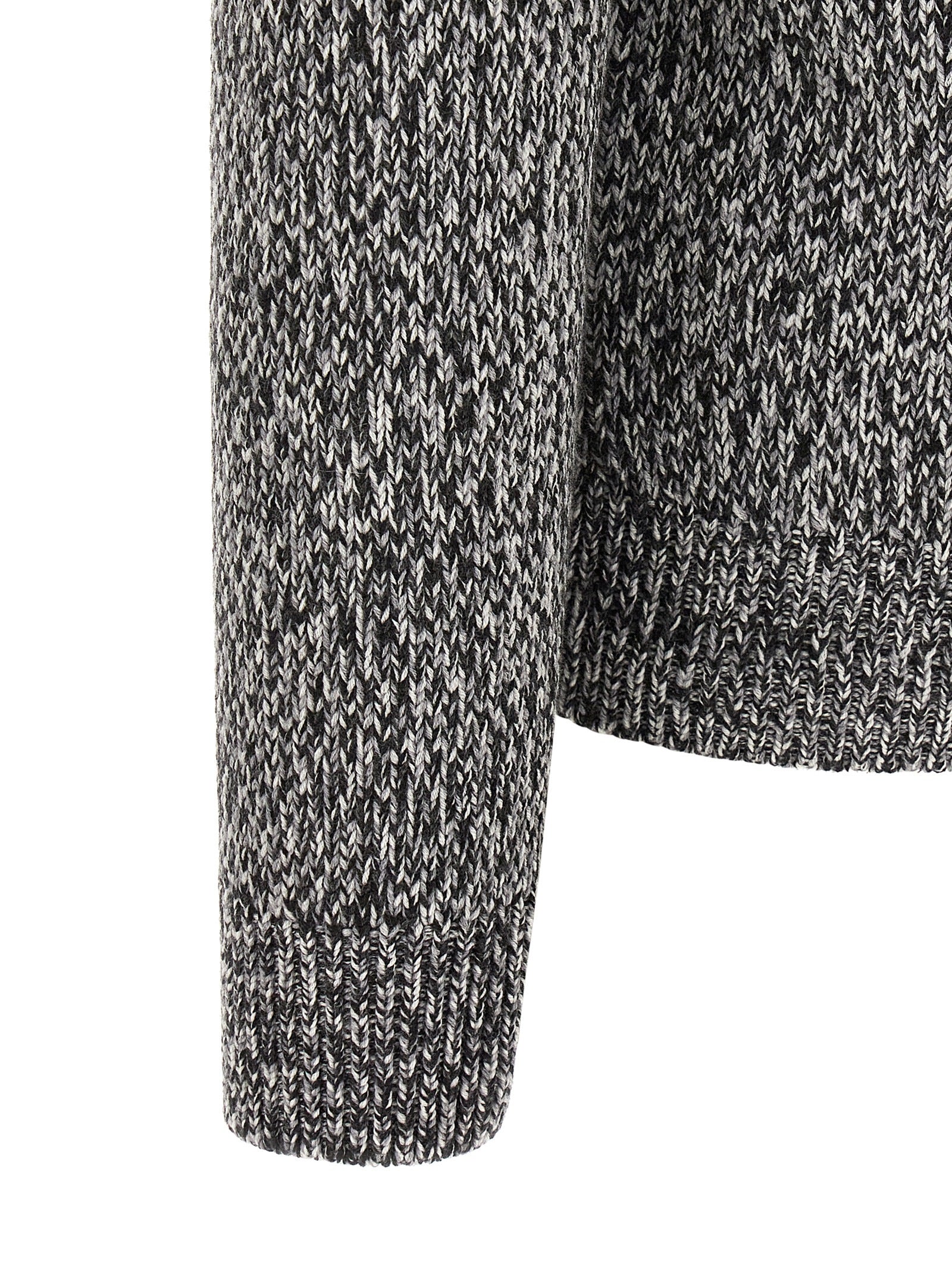 Brioni Bicolor Wool Men's Cardigan