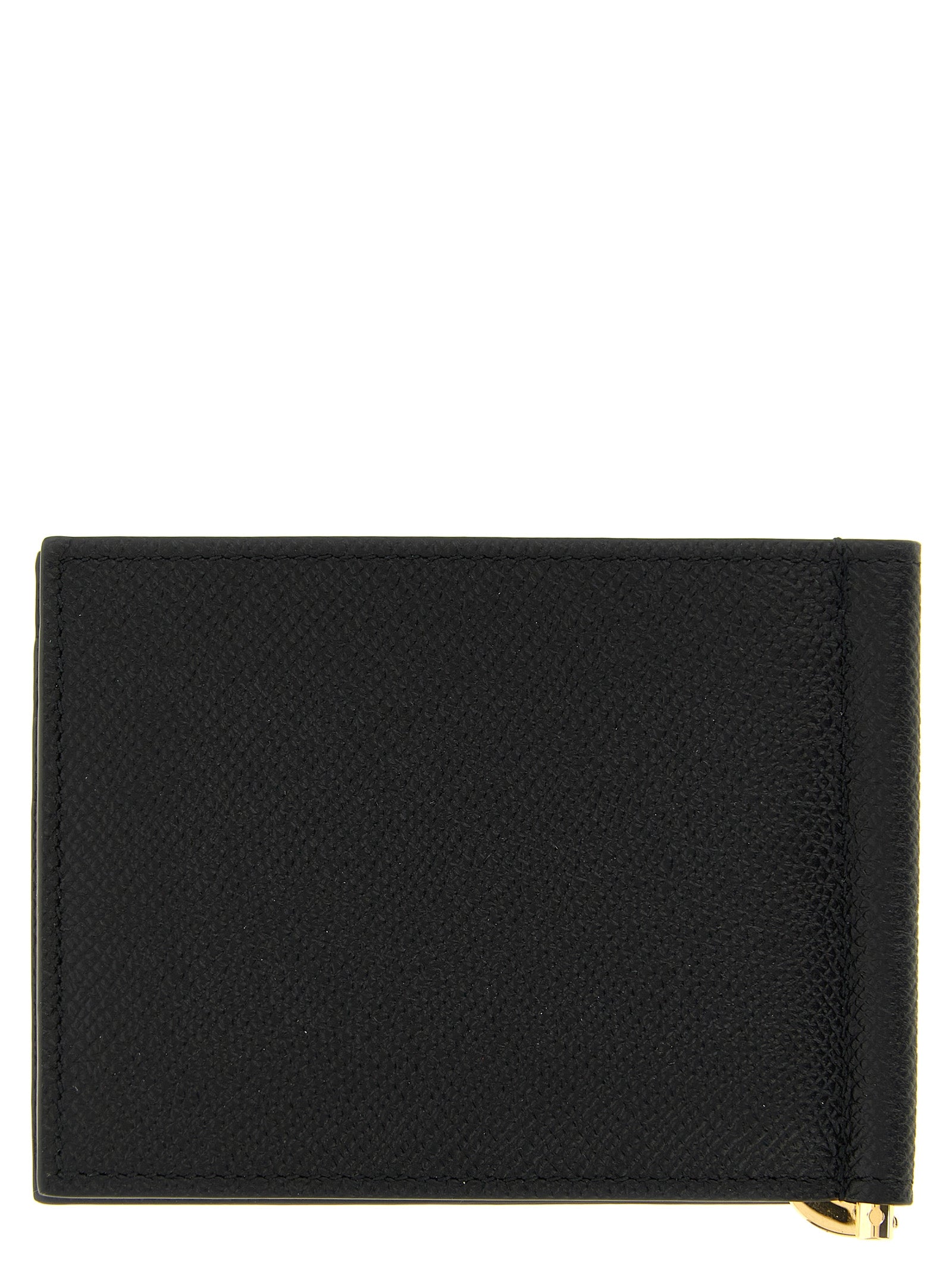 Ferragamo Black Calfskin Money Men's Clip