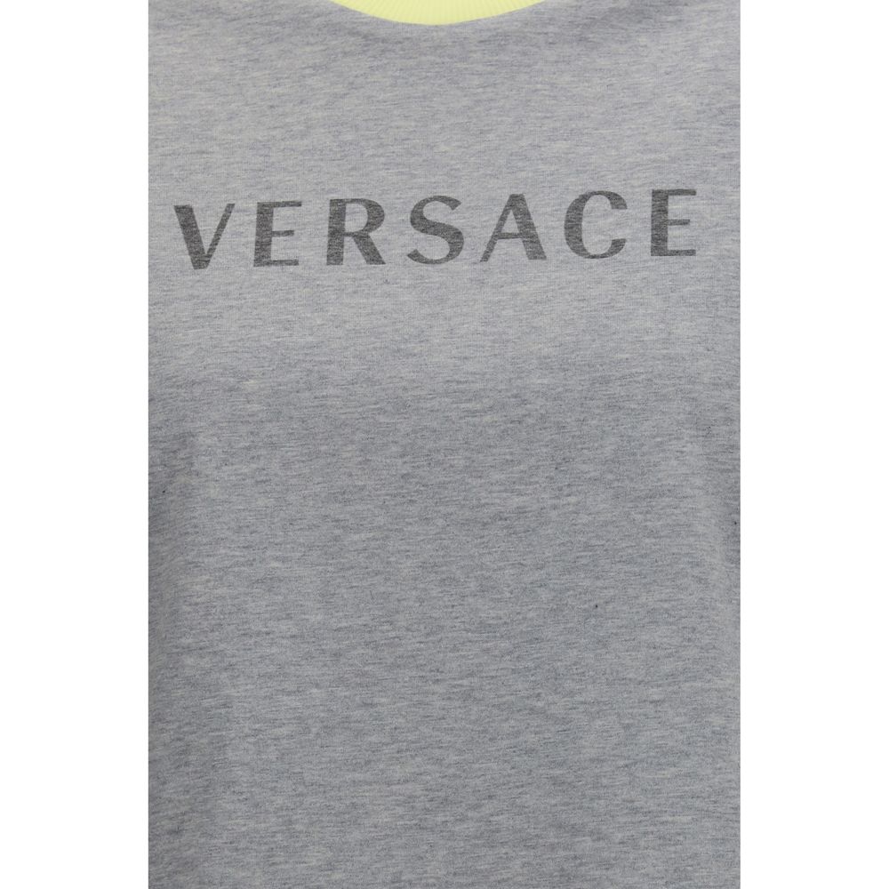Versace Gray Cotton Women's T-Shirt