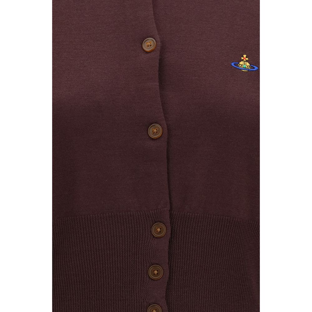 Vivienne Westwood Purple Silk Women's Cardigan
