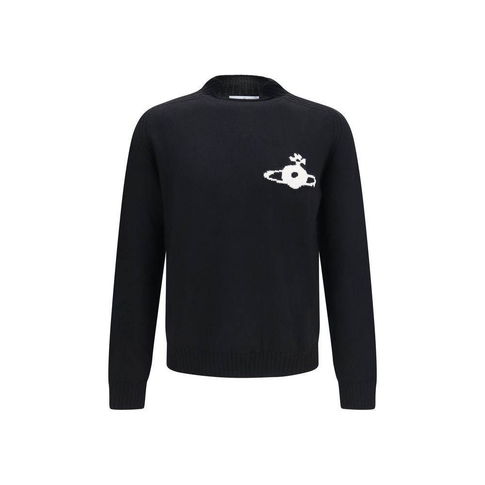 Vivienne Westwood Black Wool Oves Aries Men's Sweatshirt