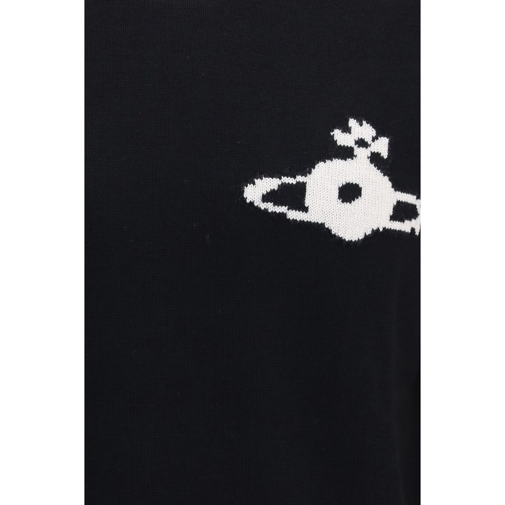Vivienne Westwood Black Wool Oves Aries Men's Sweatshirt