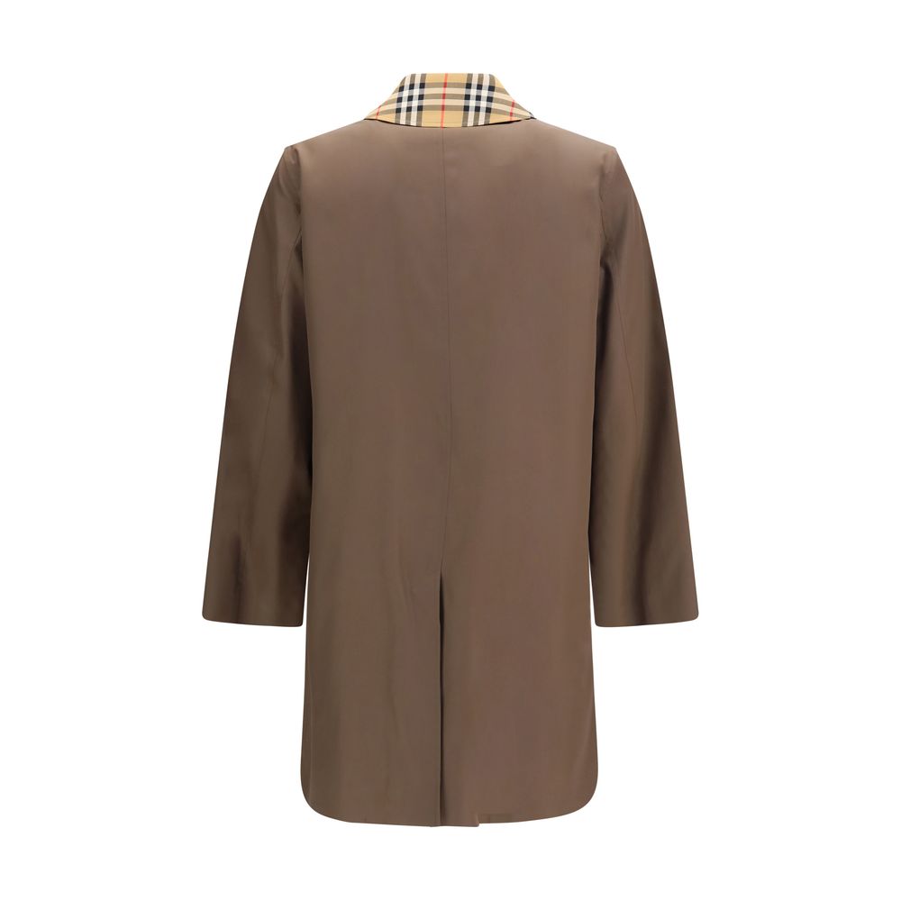 Burberry Brown Cotton Men's Coat