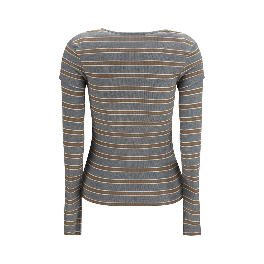 Ganni Gray Cotton Women's Sportswear