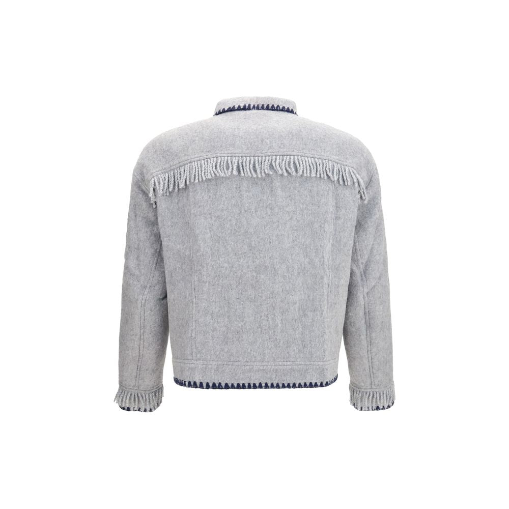 Baziszt Blue Alpaca Vicugna Pacos Full-Length Men's Jacket