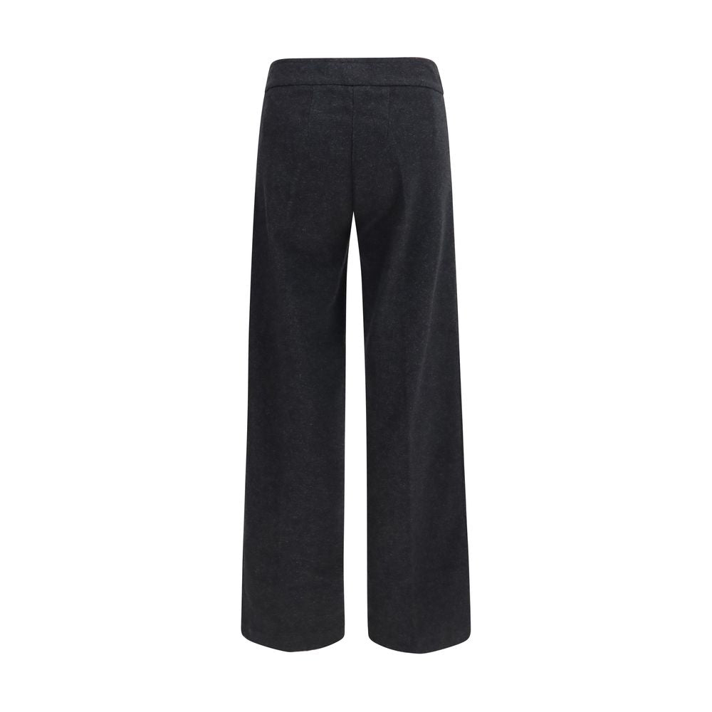 Avenue Montaigne Gray Cotton Casual Women's Pants