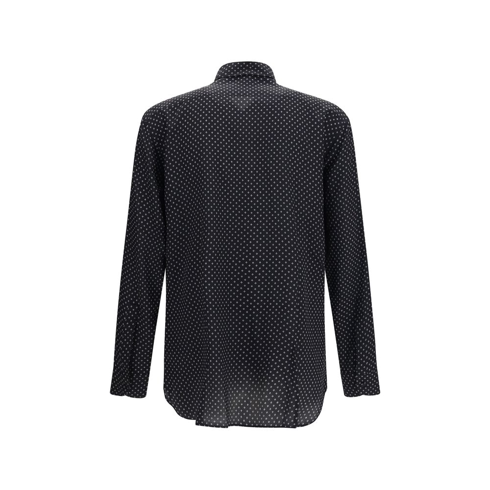 Tom Ford Black Silk Pattern Men's Shirt