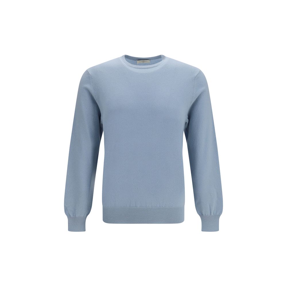 Piacenza Cashmere Blue Cashmere Men's Sweater