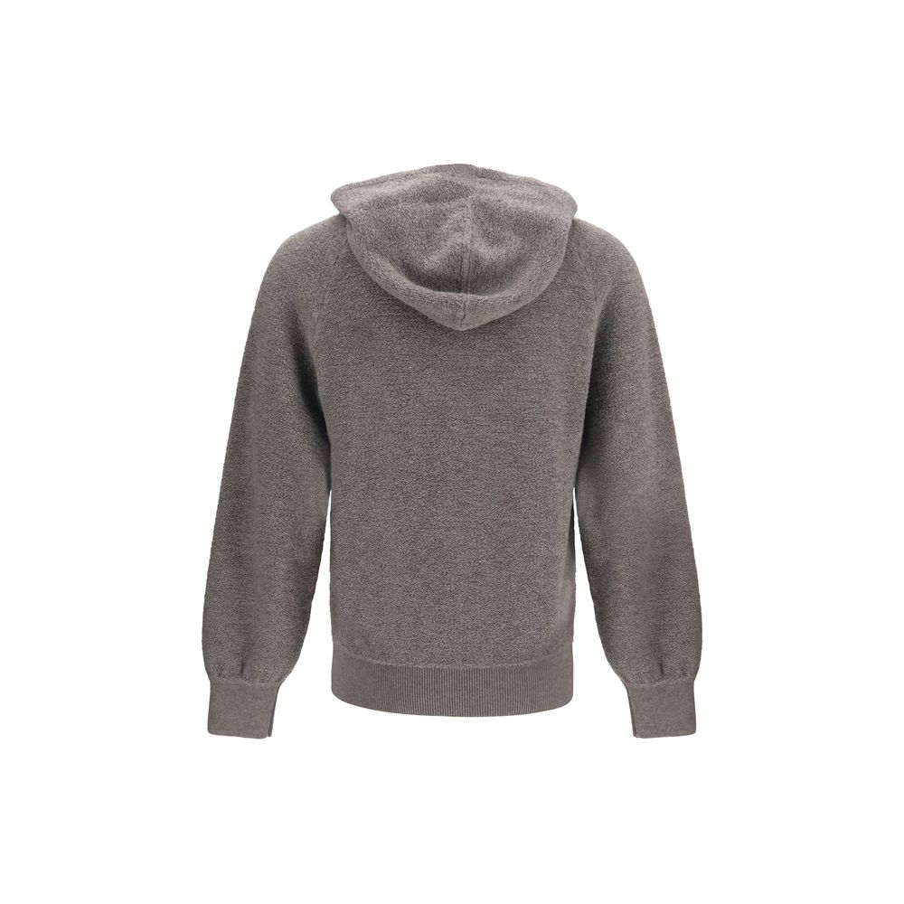 Piacenza Cashmere Gray Wool Oves Aries Men's Sweatshirt