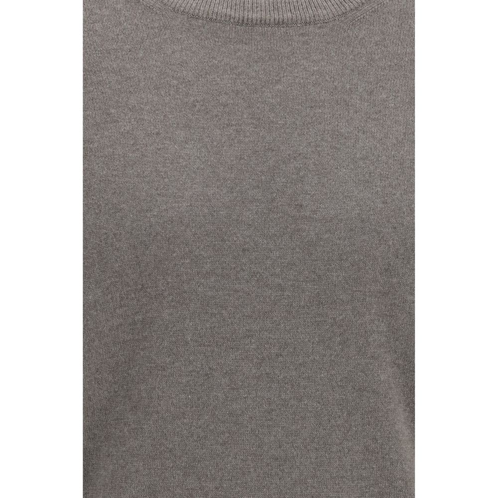 Brunello Cucinelli Gray Cashmere Men's Sweater