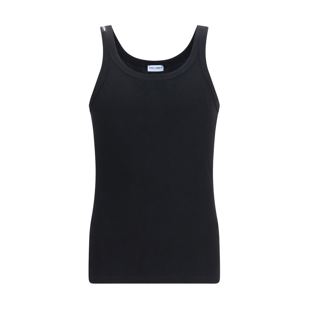Dolce & Gabbana Black Cotton Men's Top