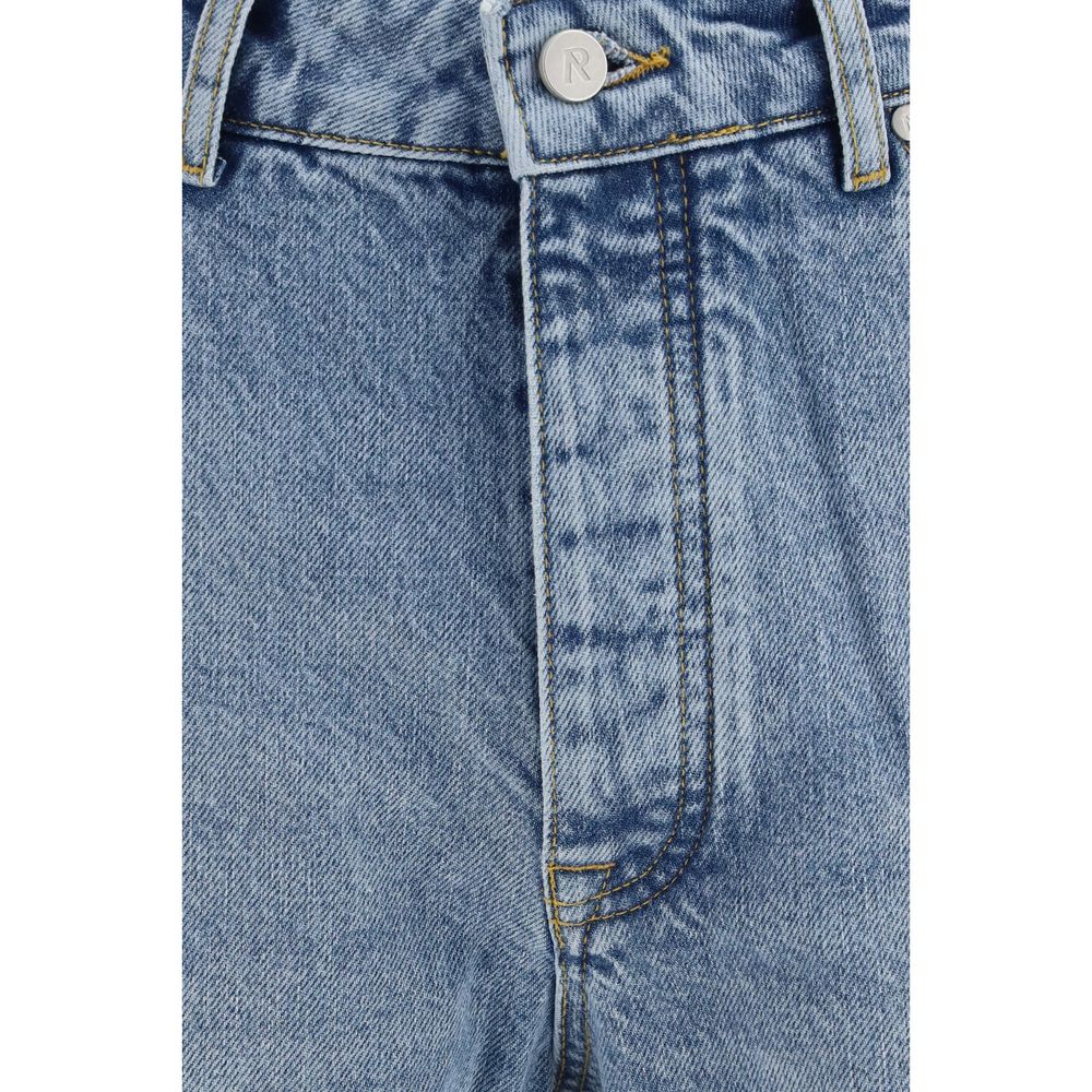 Represent Blue Cotton Straight-Leg Men's Jeans
