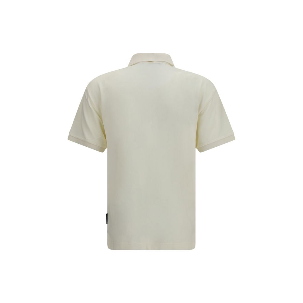 Palm Angels Beige Cotton Polo Men's Shirt