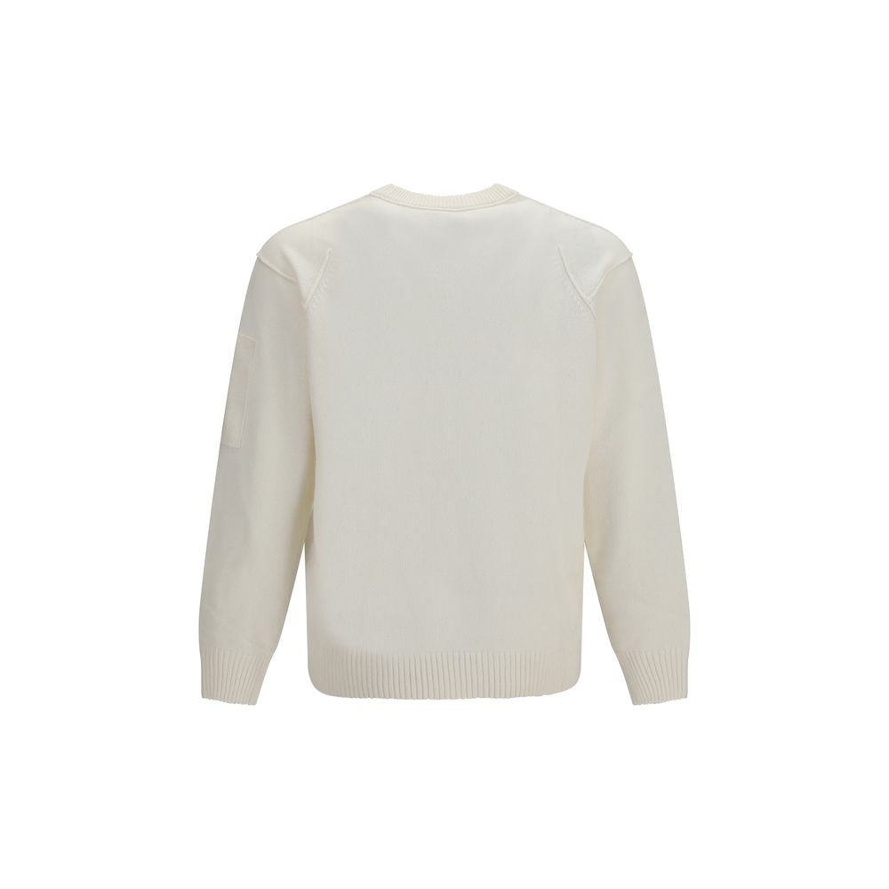 C.P. Company White Wool Oves Aries Men's Sweatshirt