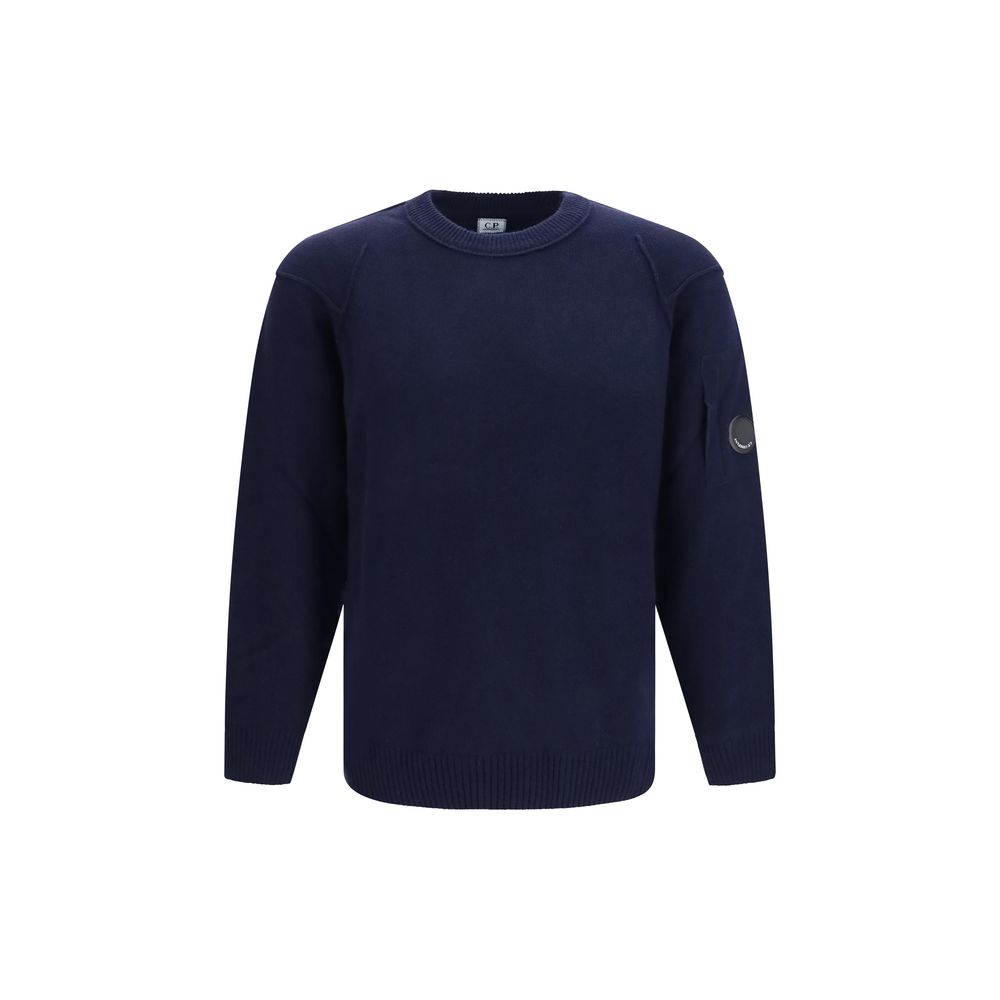 C.P. Company Blue Wool Oves Aries Men's Sweatshirt