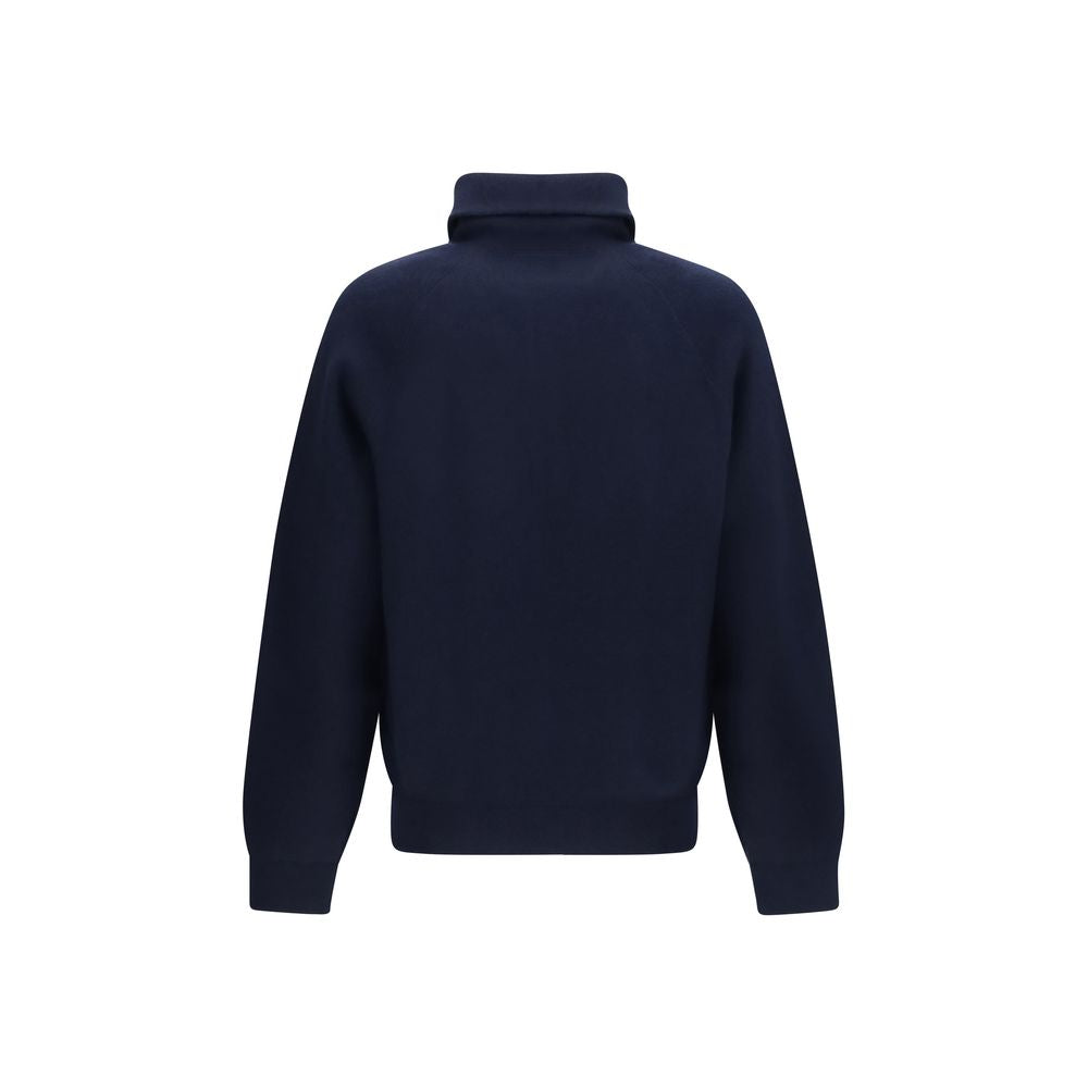 Prada Blue Wool Oves Aries Polo Men's Shirt