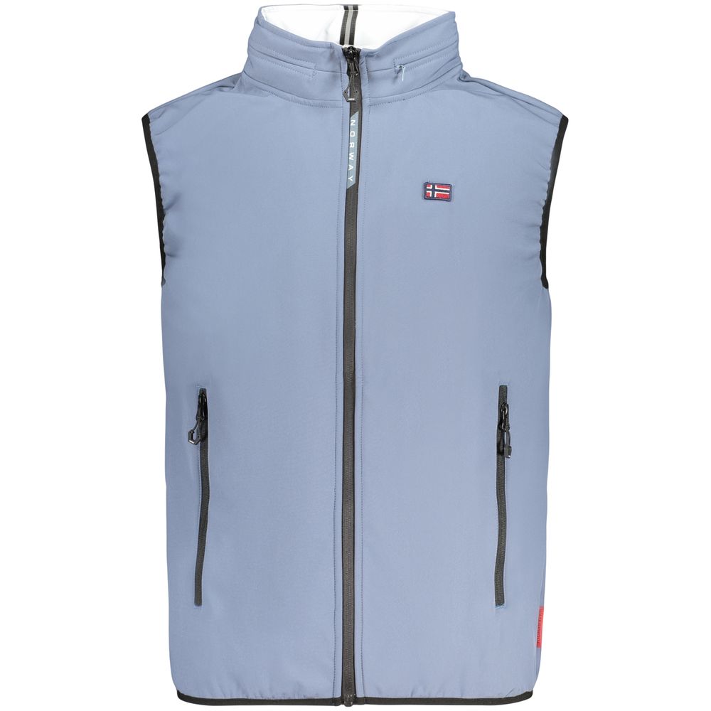 Norway 1963 Azzurro Poliestere Mens Men's Vest