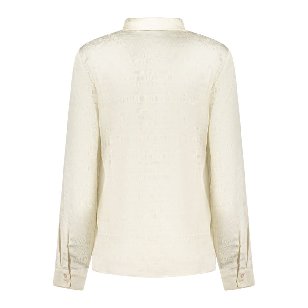 Guess Jeans White Polyester Dress Women's Shirt