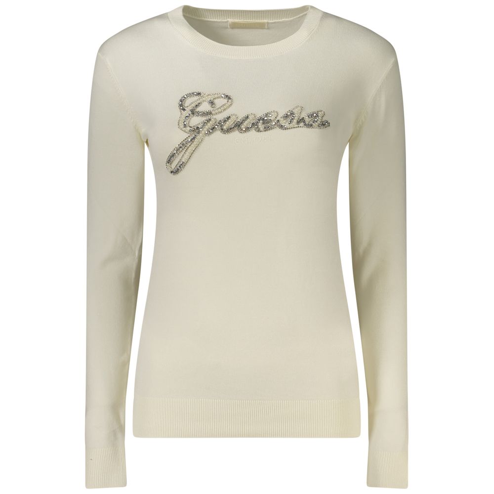 Guess Jeans White Viscose Women's Sweatshirt