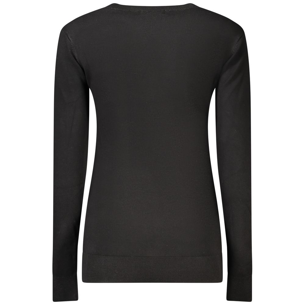 Guess Jeans Black Viscose Women's Sweatshirt