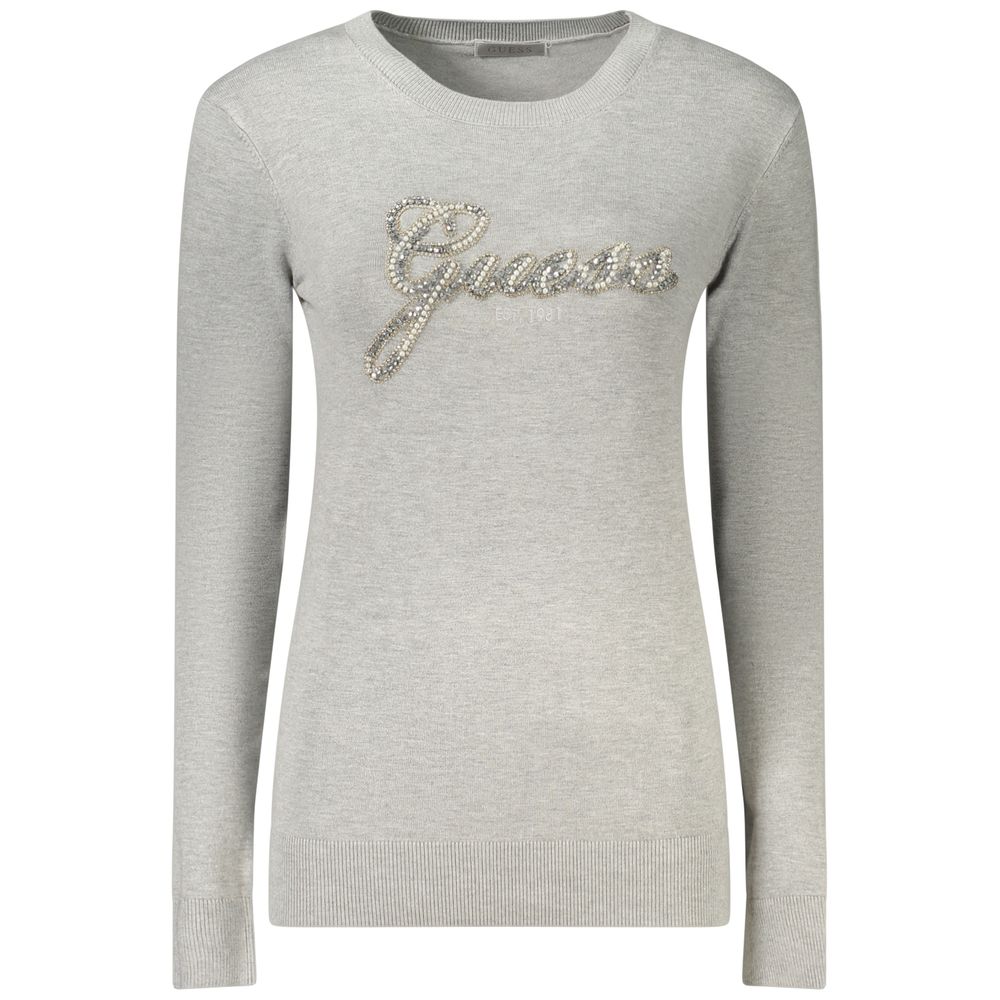 Guess Jeans Gray Viscose Women's Sweatshirt