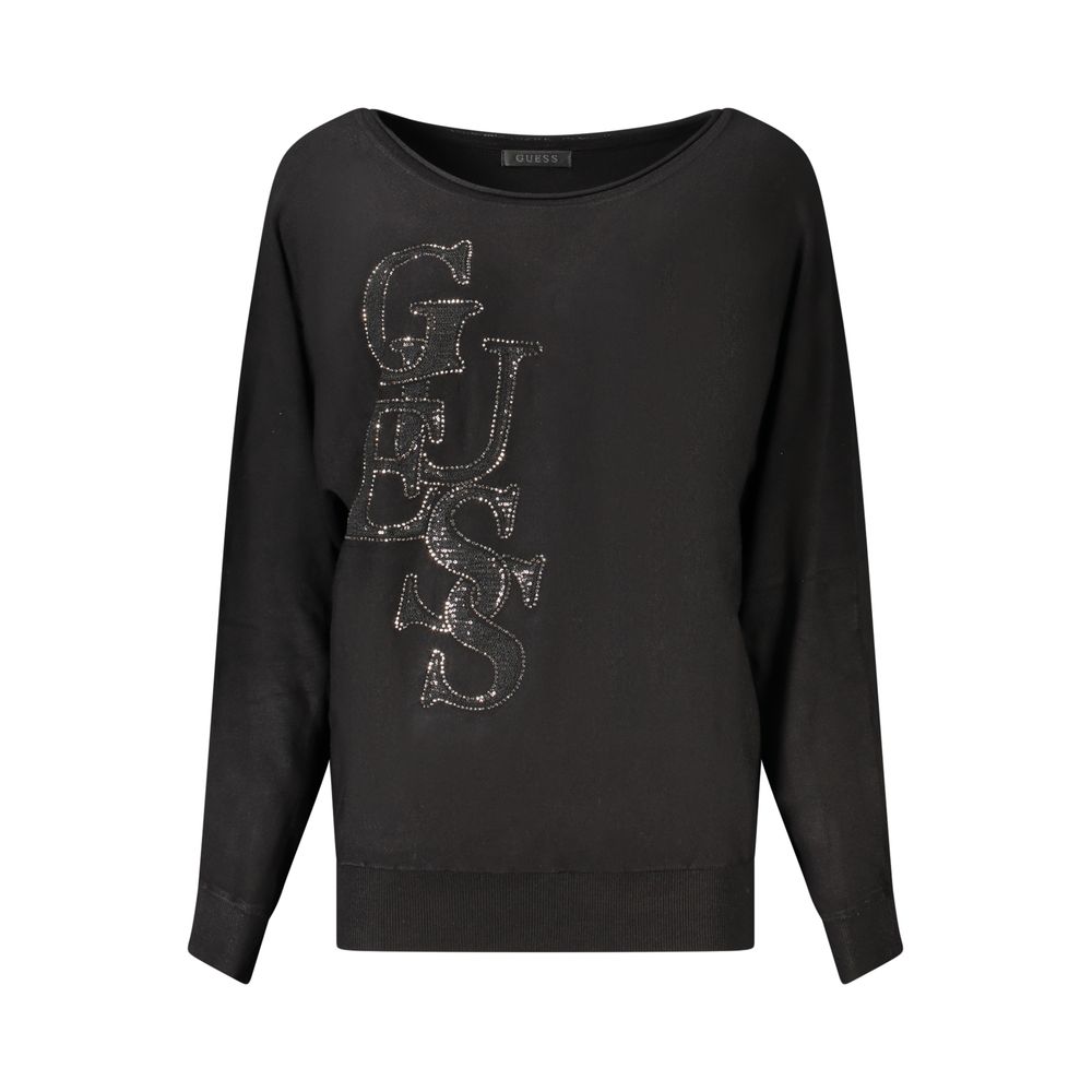 Guess Jeans Black Viscose Women's Sweatshirt