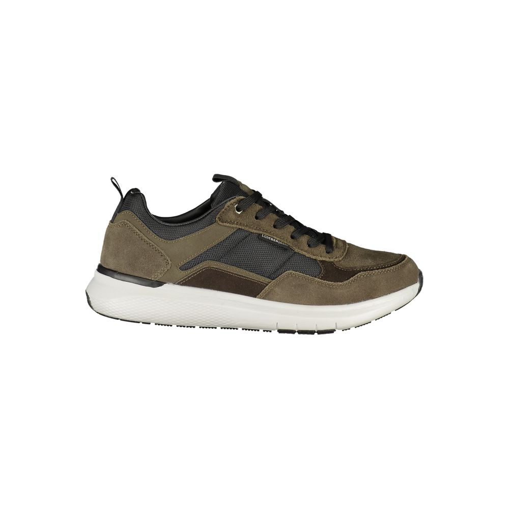 Lumberjack Green Polyester Athletic Men's Sneakers