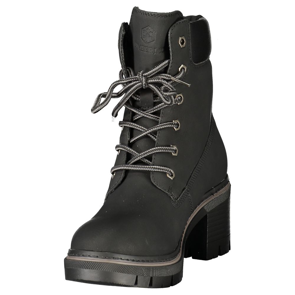 Lumberjack Black Polyester Ankle Women's Boots