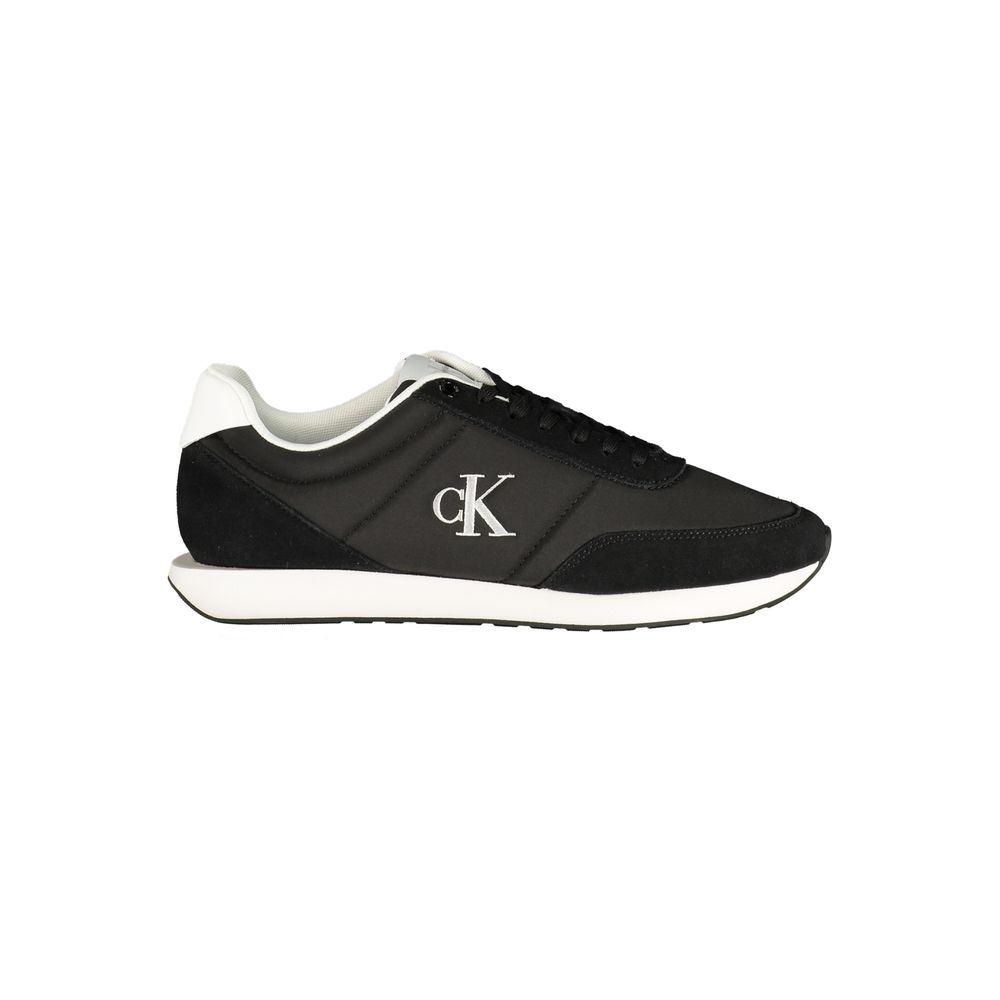 Calvin Klein Black Polyester Athletic Men's Sneakers