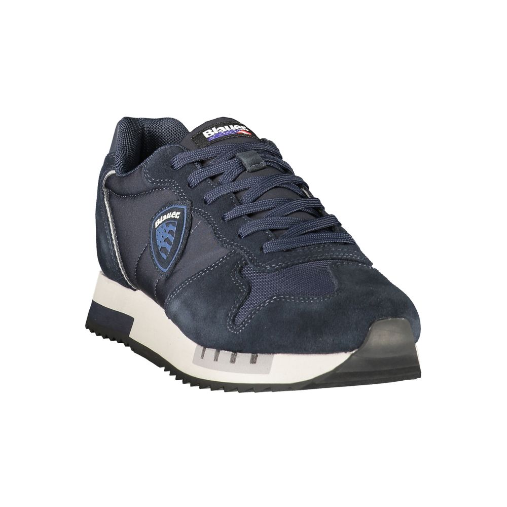 Blauer Blue Polyester Athletic Men's Sneakers