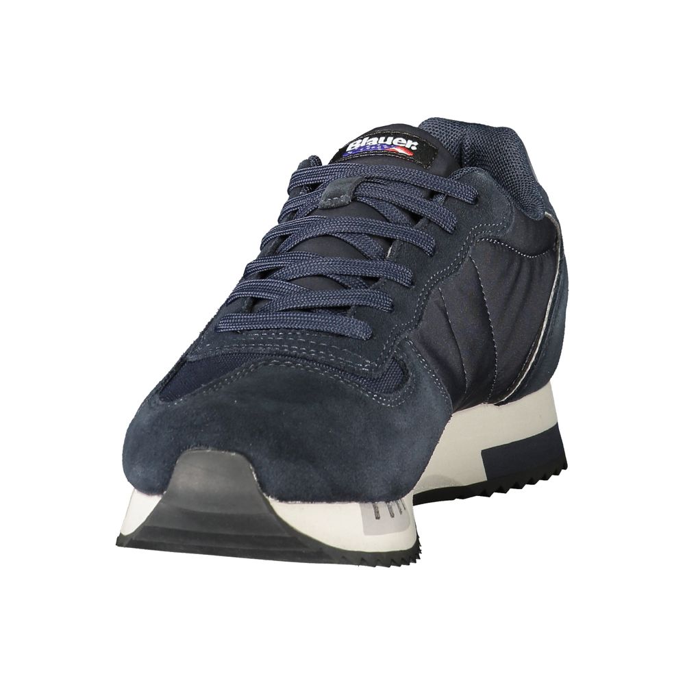 Blauer Blue Polyester Athletic Men's Sneakers